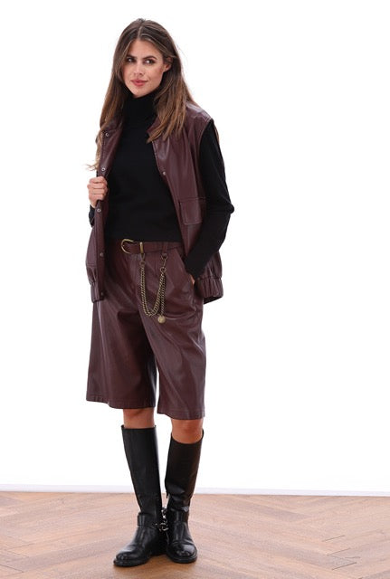 K-Design - Vegan lederen bomber jas (B759)