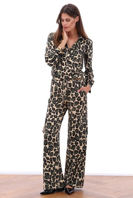 K-Design - Jumpsuit met luipaard design (B110)
