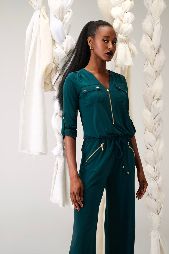 K-Design - Jumpsuit met rits en zakjes (B195)