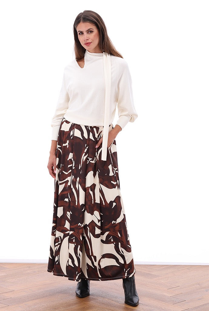 K-Design - Rok met plooien & design (B134)