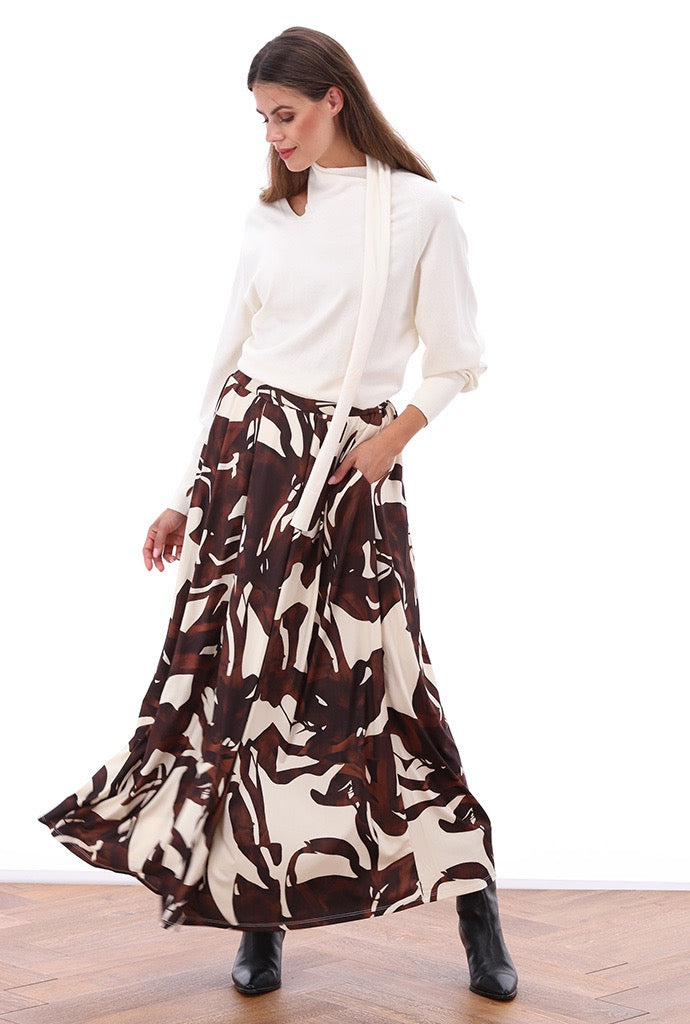 K-Design - Rok met plooien & design (B134)