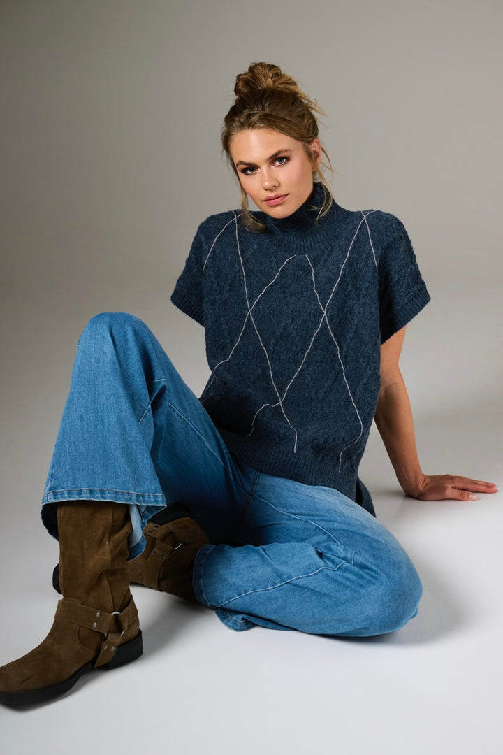 K-Design - Spencer met diamantpatroon (B811)