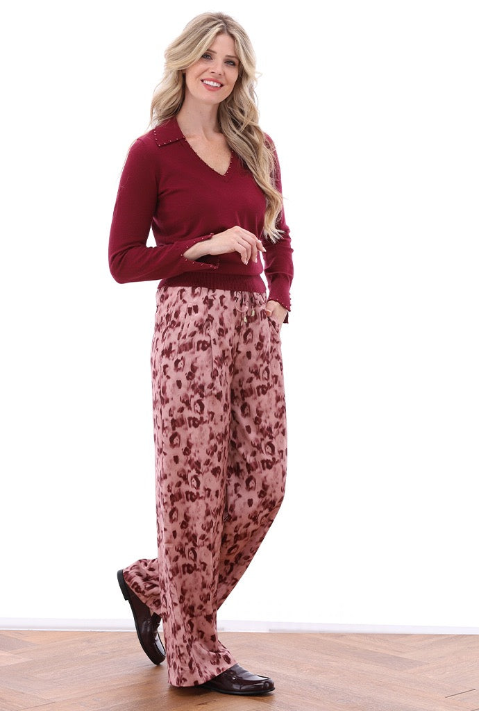 K-Design - Wijde broek met trekkoord (B781)