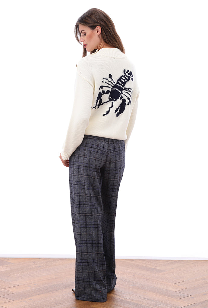 K-Design - Wijde tartan broek (B609)