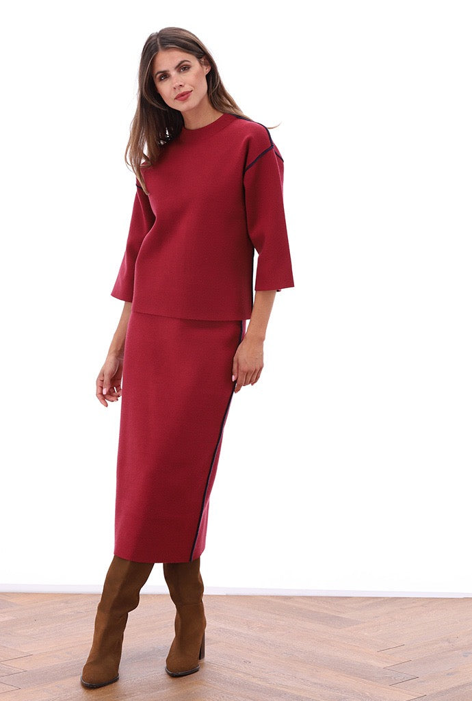 K-Design - Rok met contrast bies (B860)