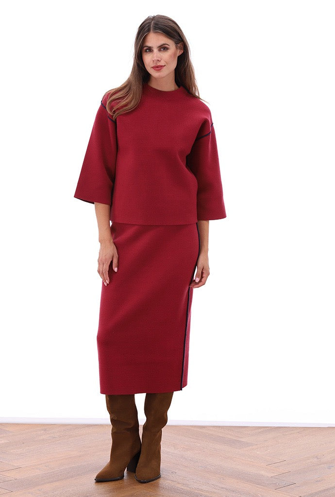 K-Design - Rok met contrast bies (B860)