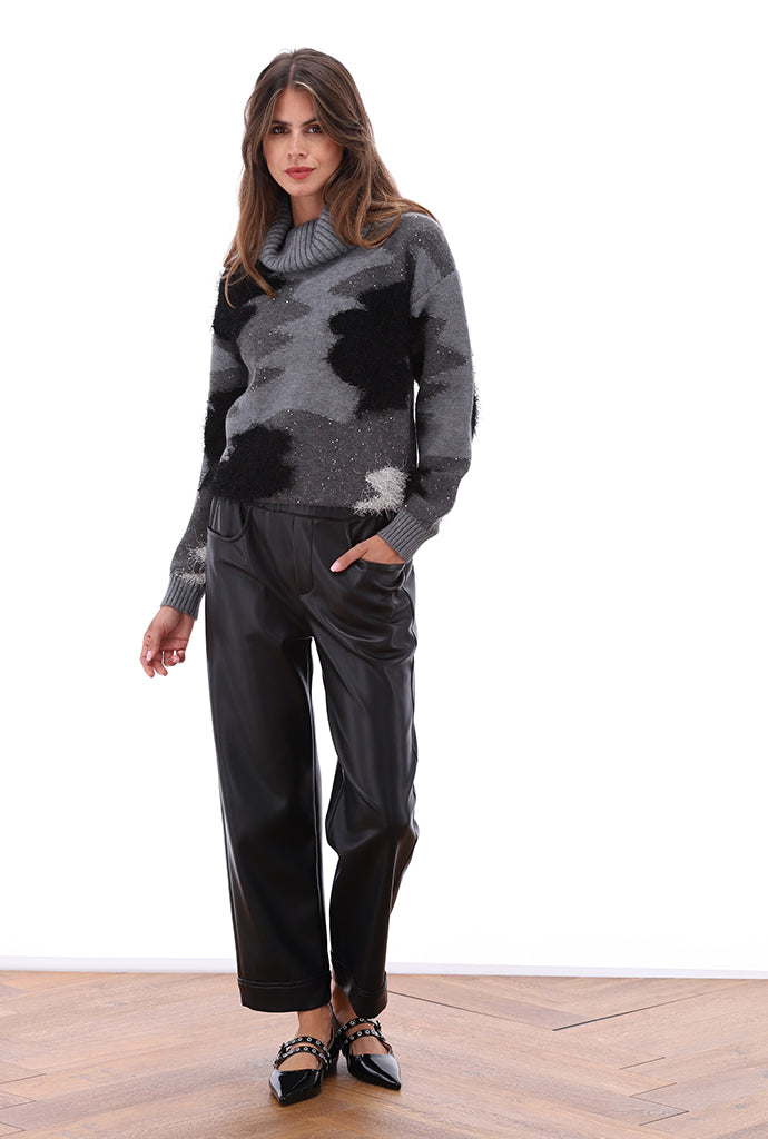 K-Design - Vegan lederen broek (B758)