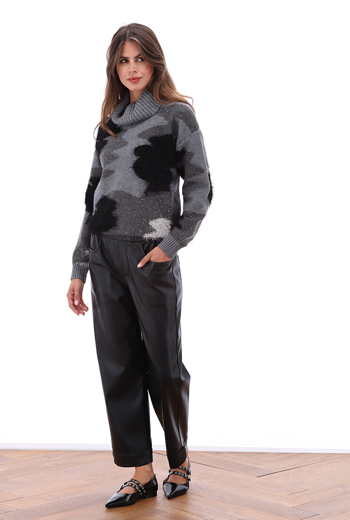 K-Design - Vegan lederen broek (B758)