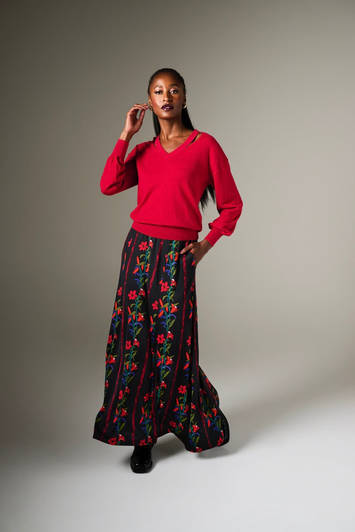 K-Design - Rok met plooien & design (B206)