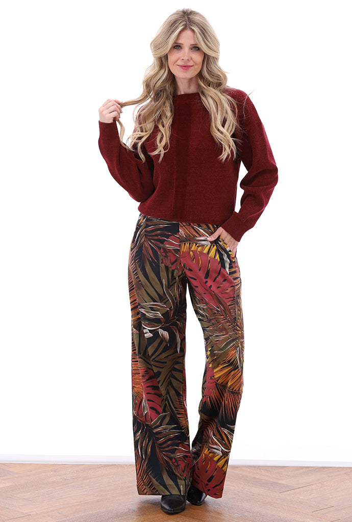 K-Design - Wijde broek met design (B210)