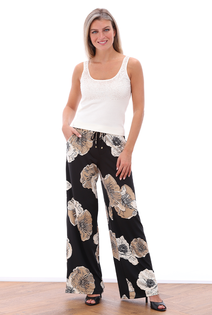 K-design - Tank top met lovertjes (A817Ecru)