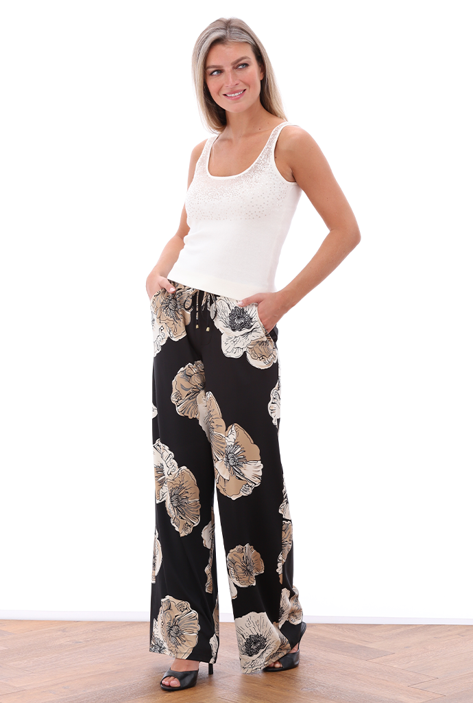 K-design - Tank top met lovertjes (A817Ecru)