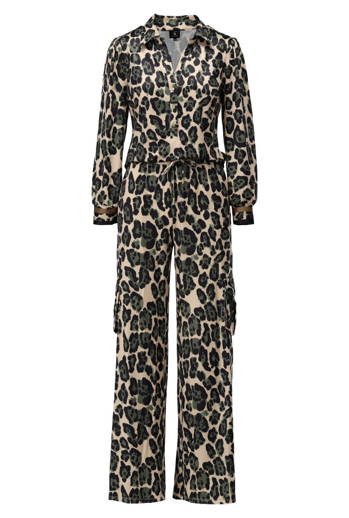 K-Design - Jumpsuit met luipaard design (B110)