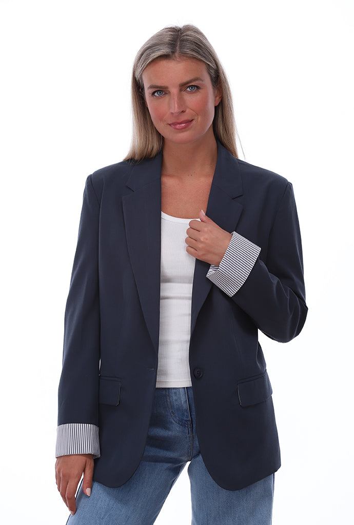 You're my lobster - Blazer met gestreepte voering (C507L)