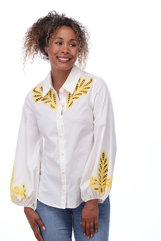 You're my lobster - Blouse met borduursel (C731L)