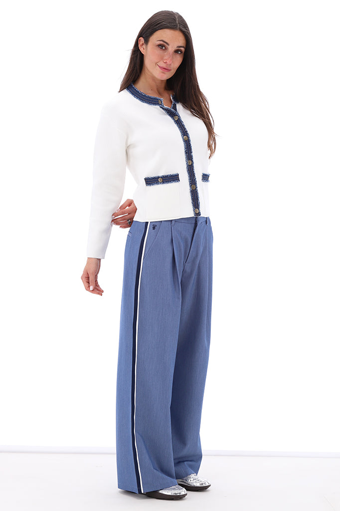 You're my lobster - Cardigan met jeans (C813L)