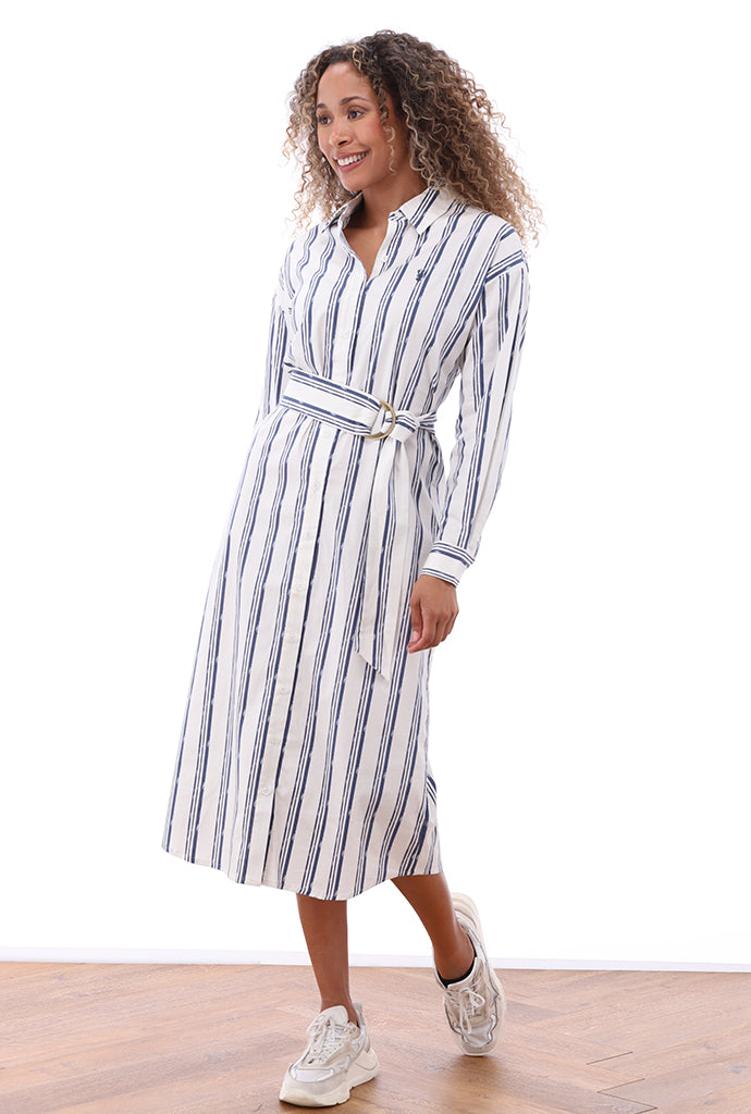 You're my lobster - Maxi jurk met strepen & kreeft (C701L)