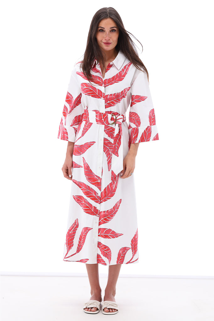 You're my lobster - Maxi jurk met strepen en kreeft (C709L)