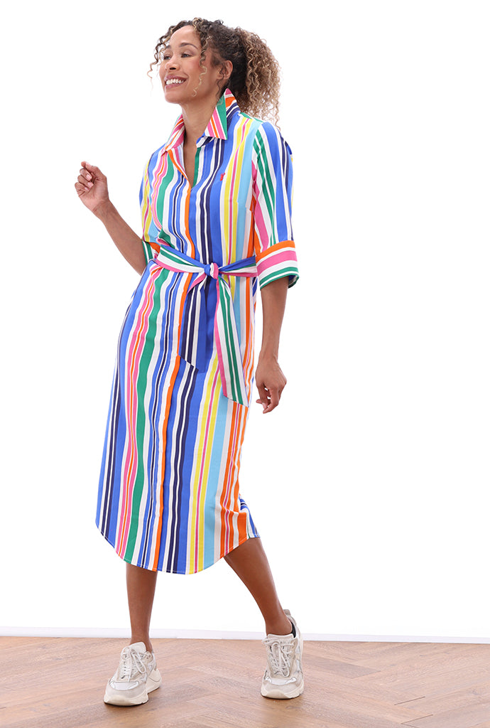 You're my lobster - Maxi jurk met gestreept design (C729L)