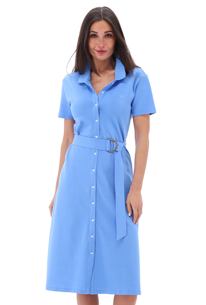 You're my lobster - Midi polo jurk met knoopjes (C757L)