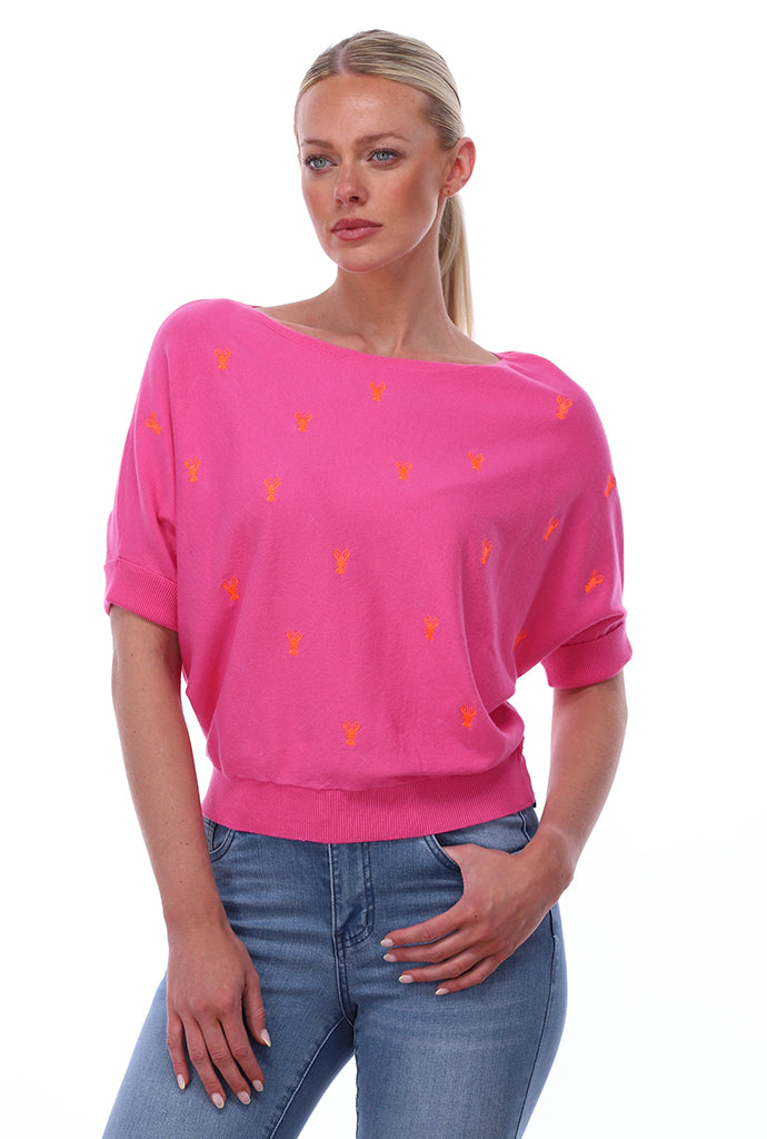 You're my lobster - Pull met dolman sleeve & kreeftjes (C821L)