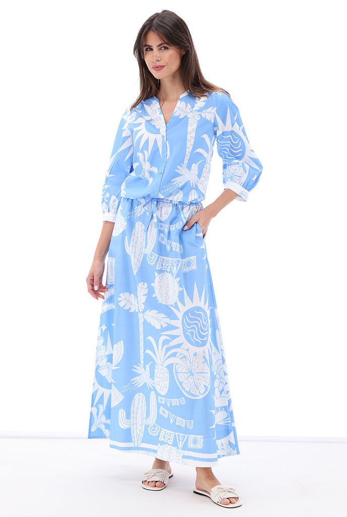 You're my lobster - Blouse met print (C357L)