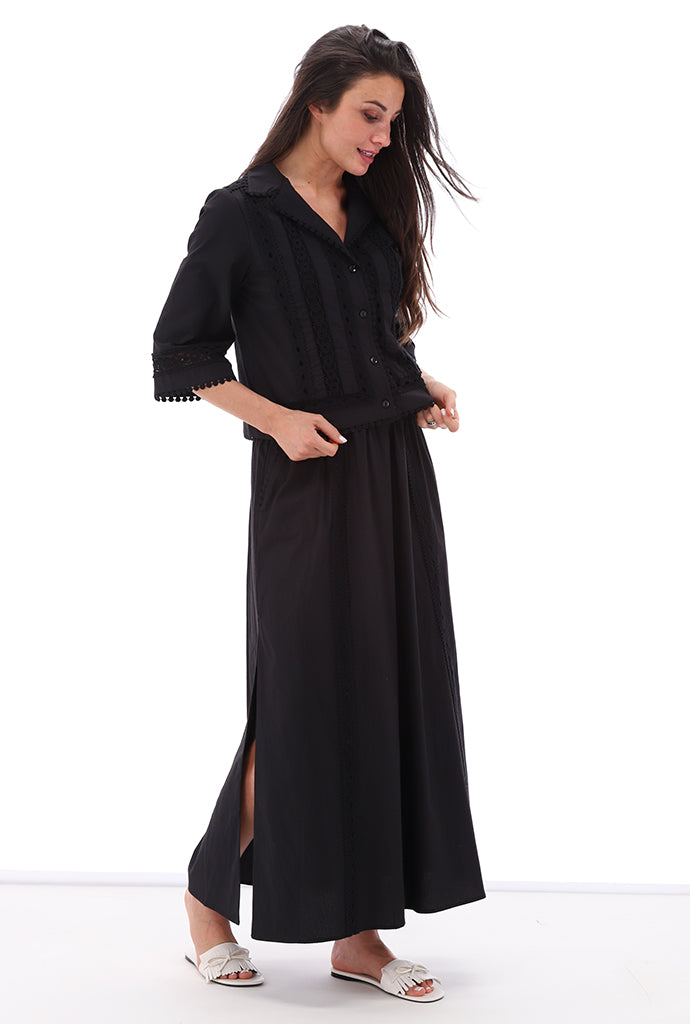 You're my lobster - Blouse met kant (C706L)