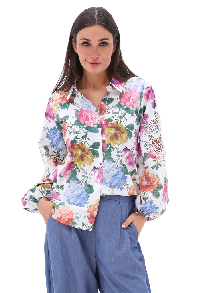 You're my lobster - Blouse met borduursel & design (C726L)