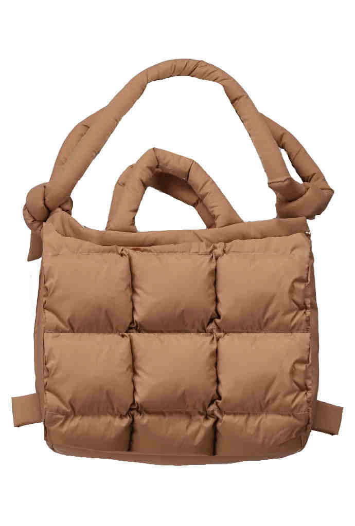 K-Design Gewatteerde draagtas M - Camel - Camel