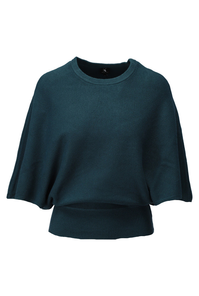 K-Design Pull cape-stijl - B857 - Deep teal - Deep teal