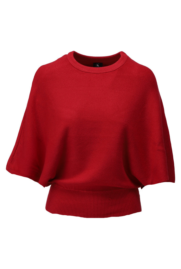 K-Design Pull cape-stijl - B857 - Rio red - Rio red