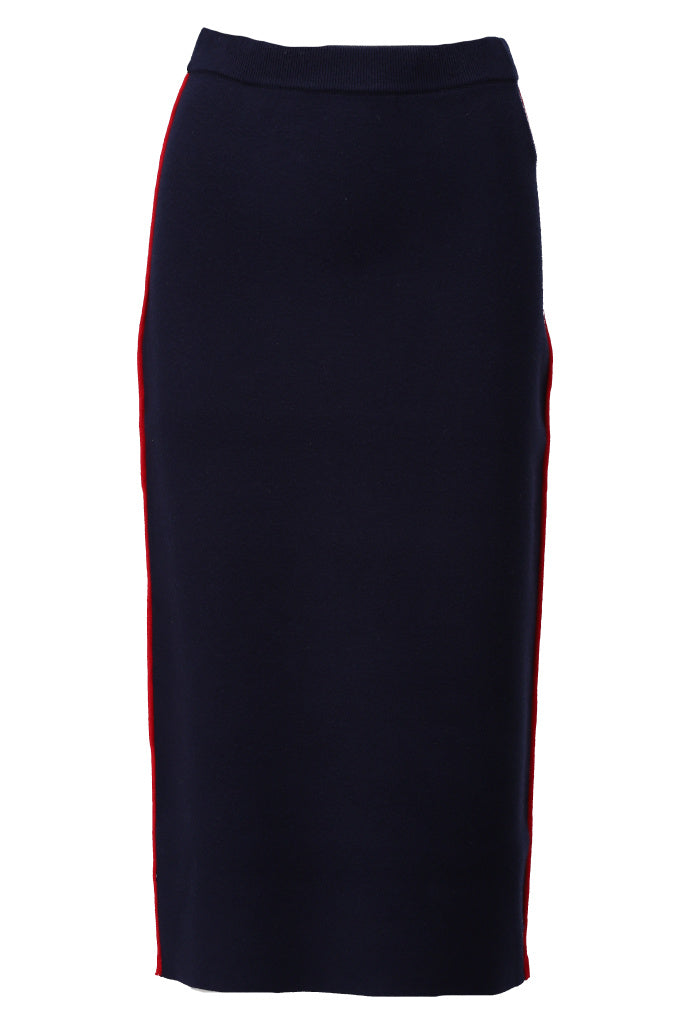 K-Design Rok met contrast bies - B860 - Navy - Navy