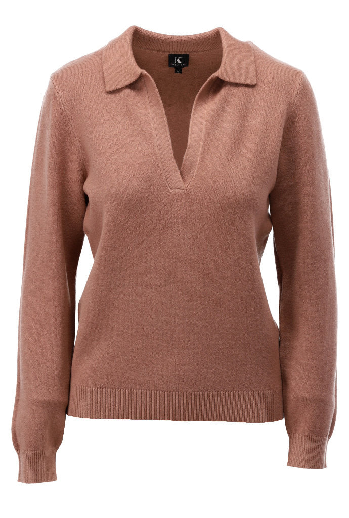 K-Design Pull met polokraag - B864 - Mocha mousse - Mocha mousse