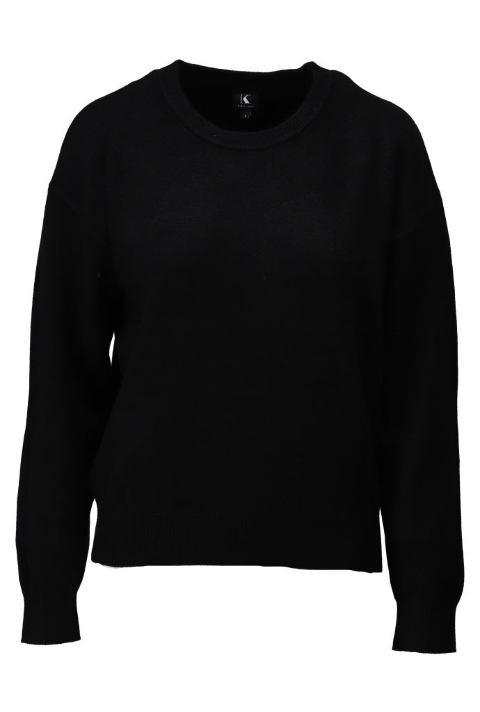 K-Design Pull ronde hals - B865 - Black - Black