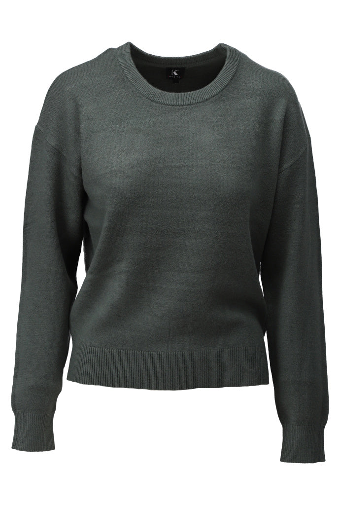 K-Design Pull ronde hals - B865 - Thyme - Thyme