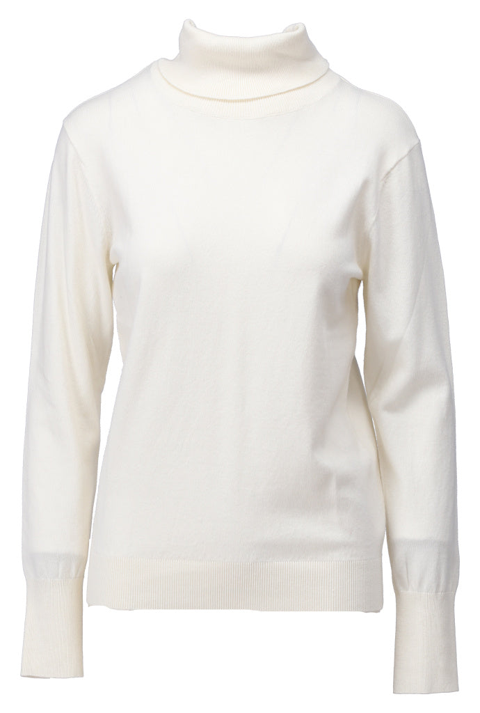 K-Design Pull met rolkraag - B873 - Ecru - Ecru