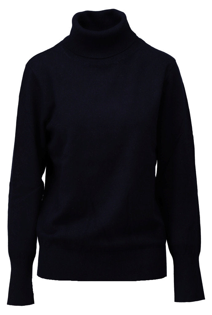 K-Design Pull met rolkraag - B873 - Navy - Navy