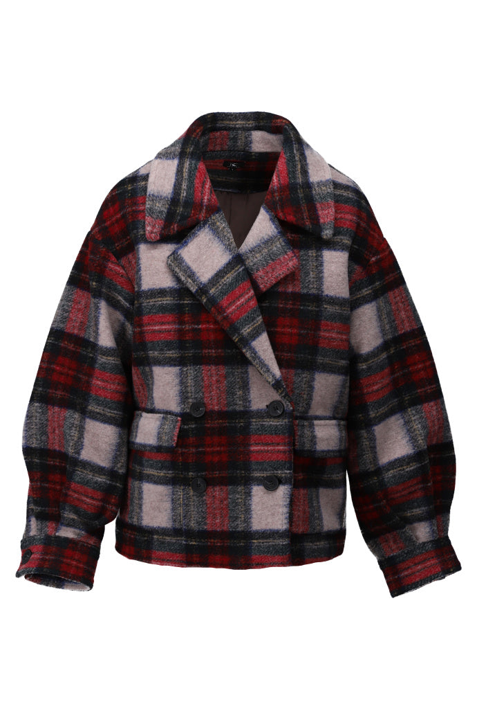 K-Design Tartan jas - B906 - Red - Red